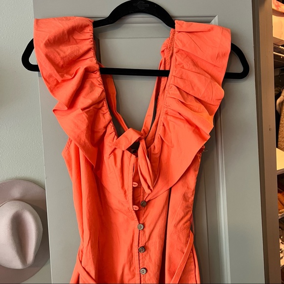 Free People Darling Romper in Watermelon. Size S, originally $98. SO CUTE! - Picture 3 of 9